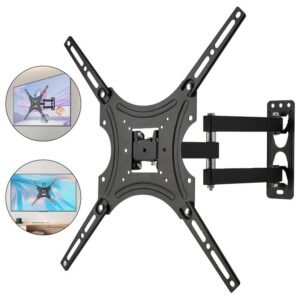 Soporte de Montaje en Pared Para TV/Monitor Para Pantallas de TV de 32 a 55 Pulgadas, Carga de 22 kg